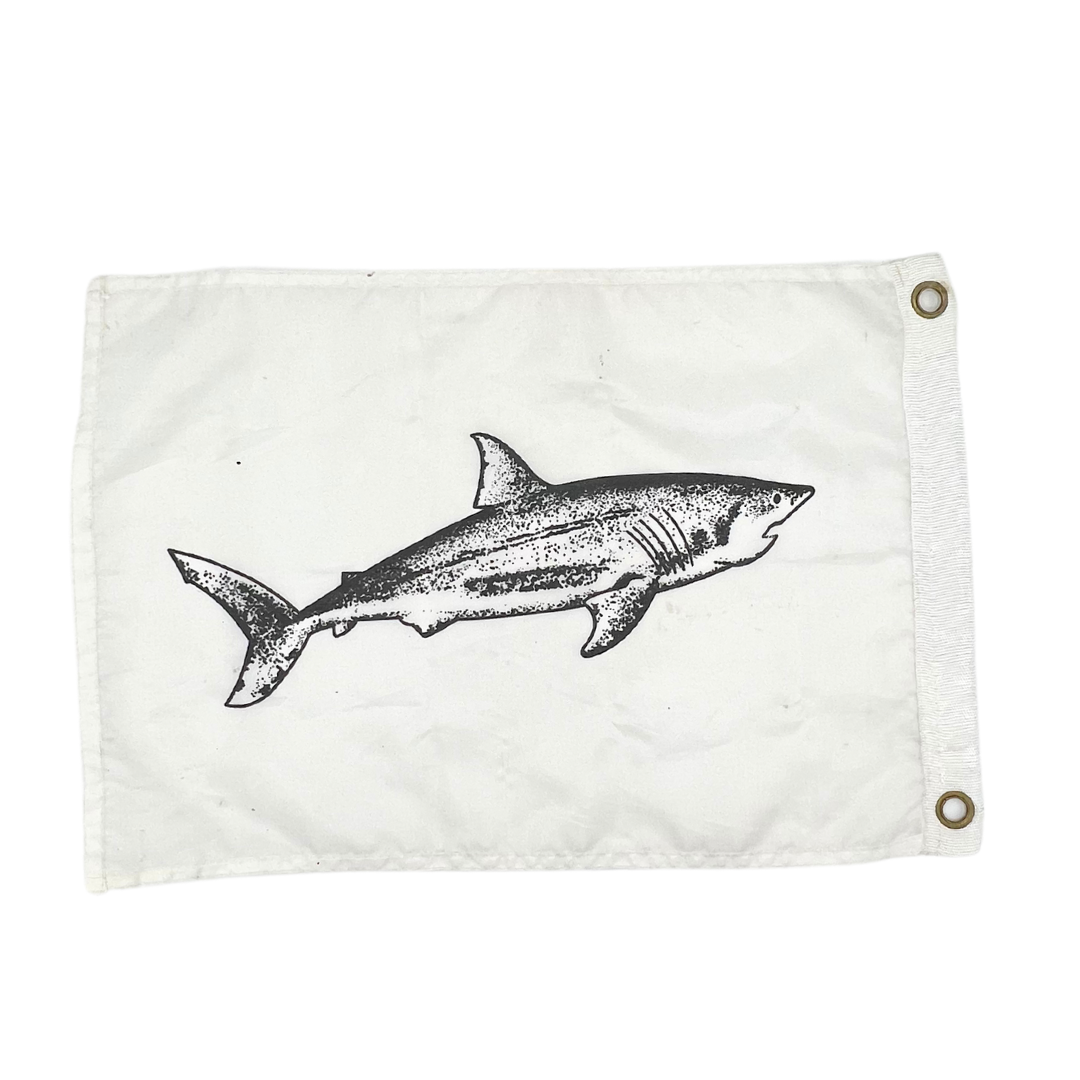 vintage shark flag