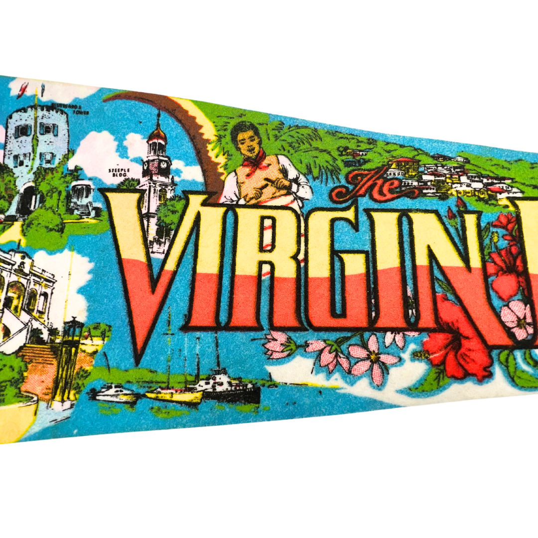 vintage Virgin Islands pennant