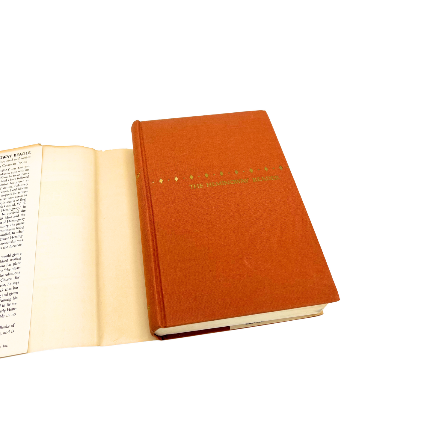 1953 hardcover book: The Hemingway Reader