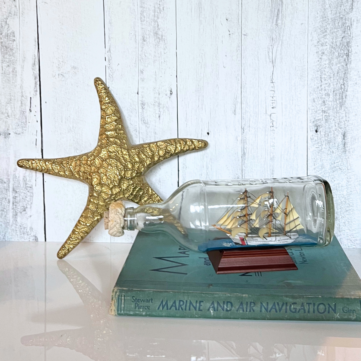 vintage brass starfish
