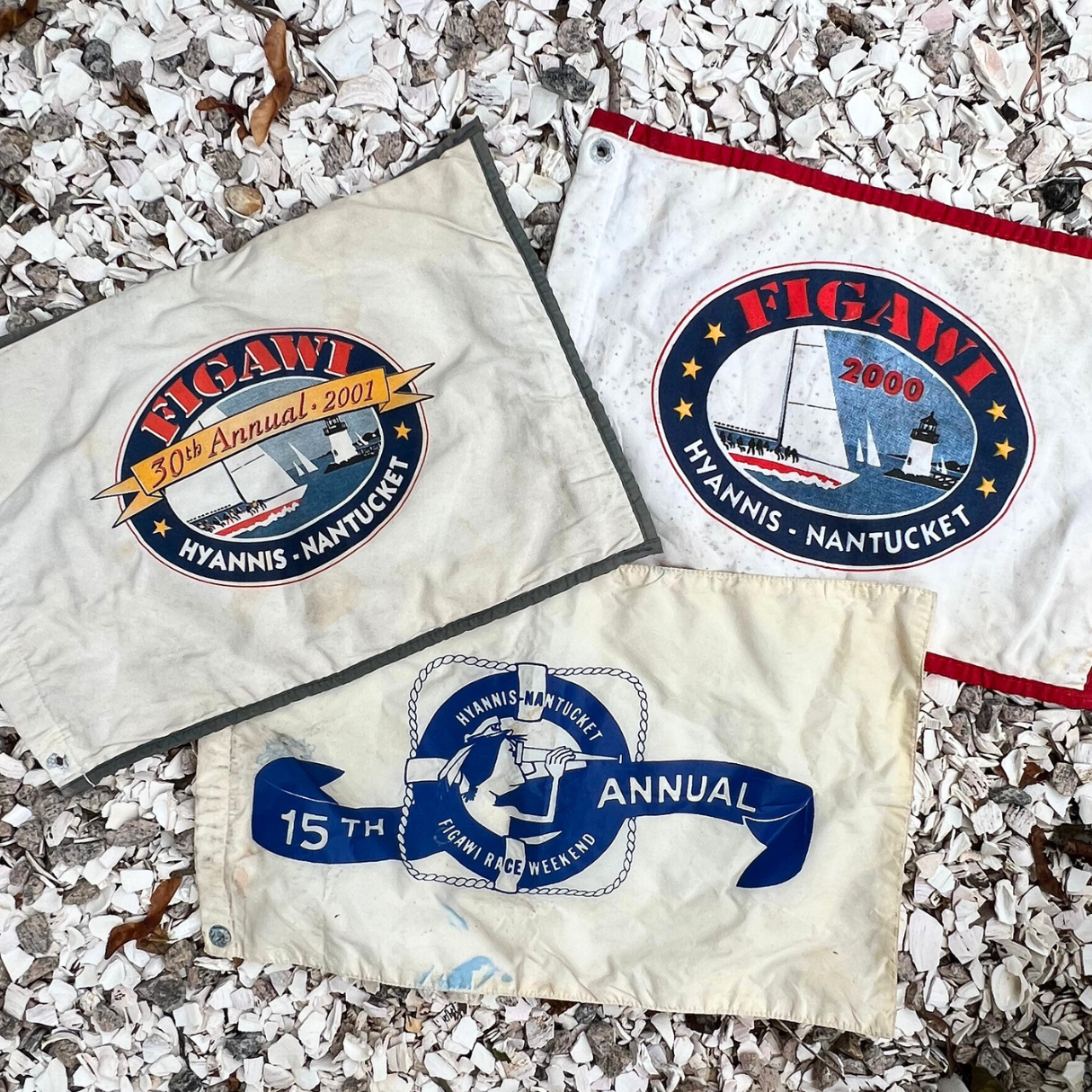 weathered 2000 cotton Figawi burgee