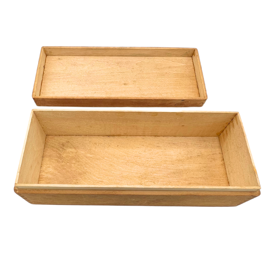 vintage carved wooden box