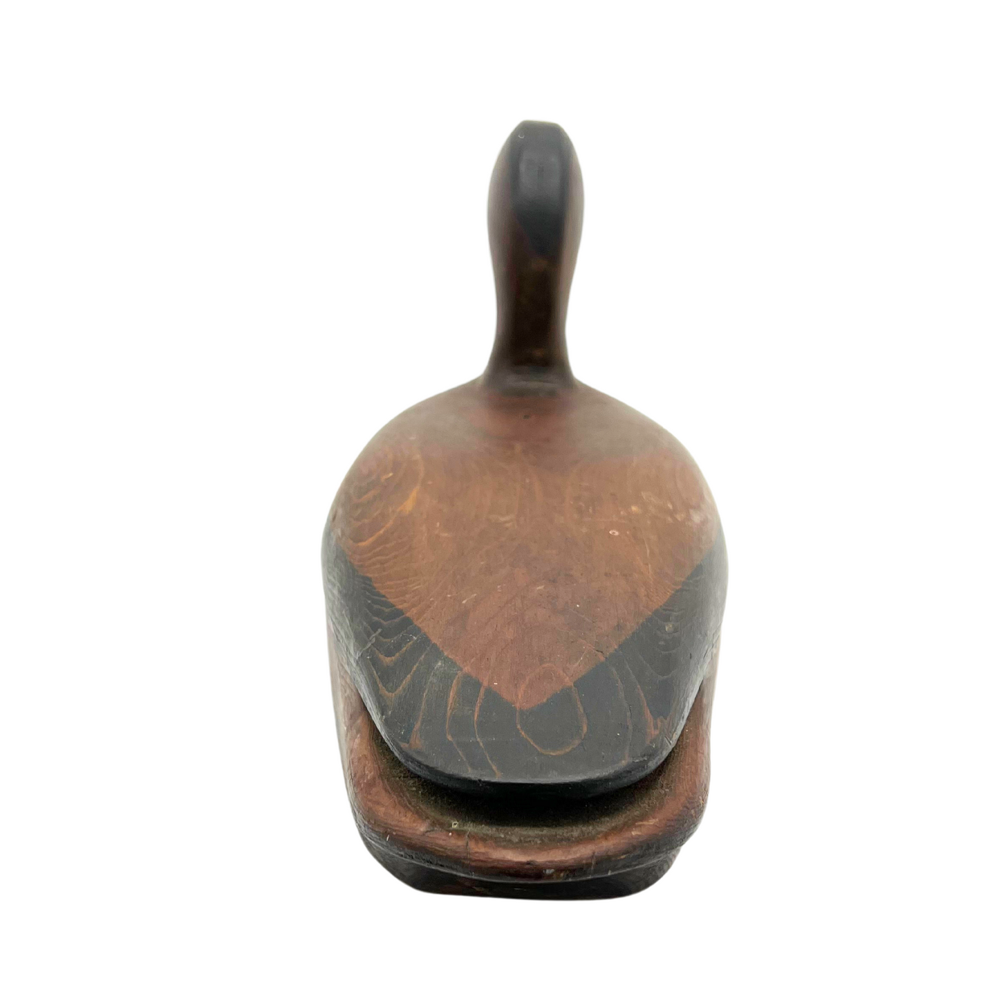 signed unpainted duck decoy