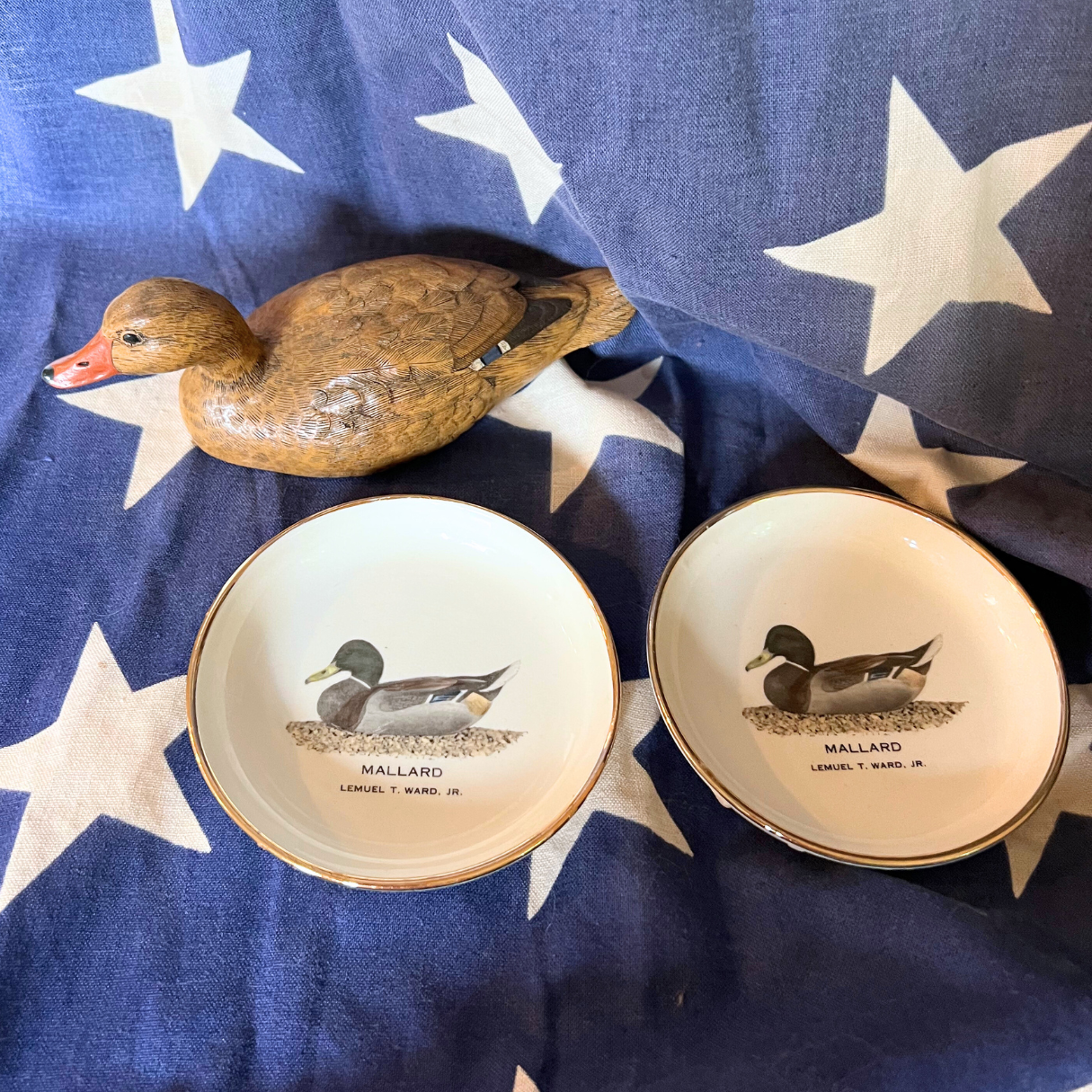 small vintage wooden duck decoy