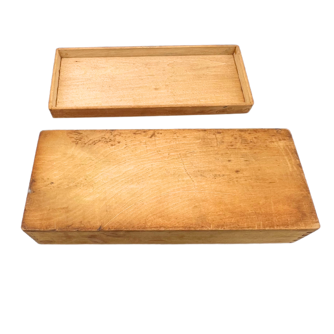 vintage carved wooden box