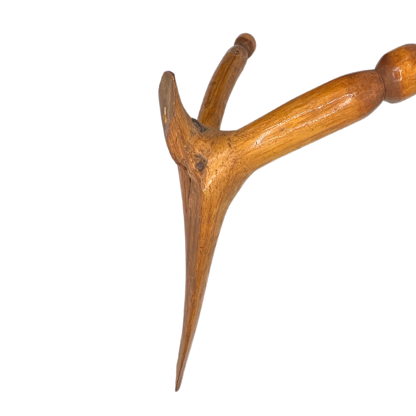 vintage hand-carved branch coat rack