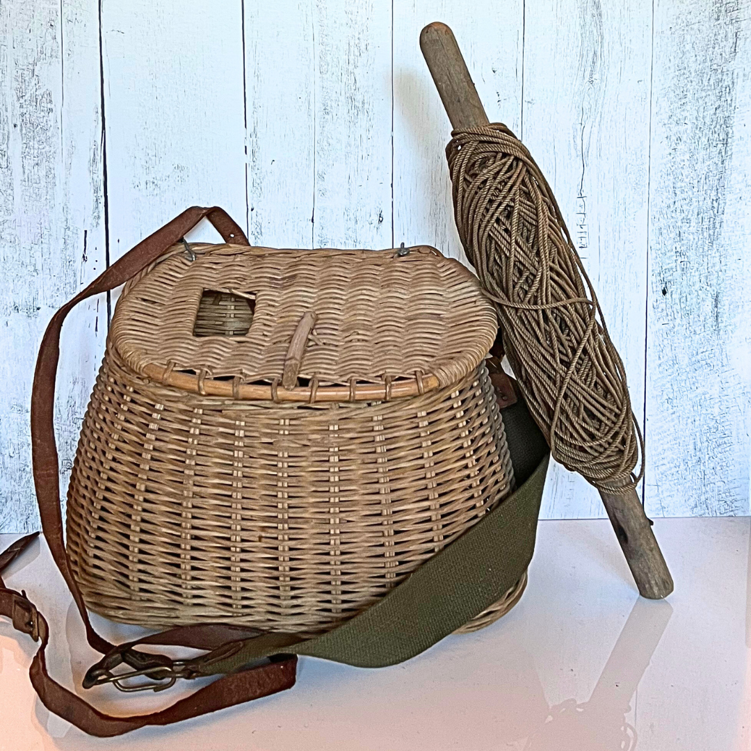 antique fishing hand line