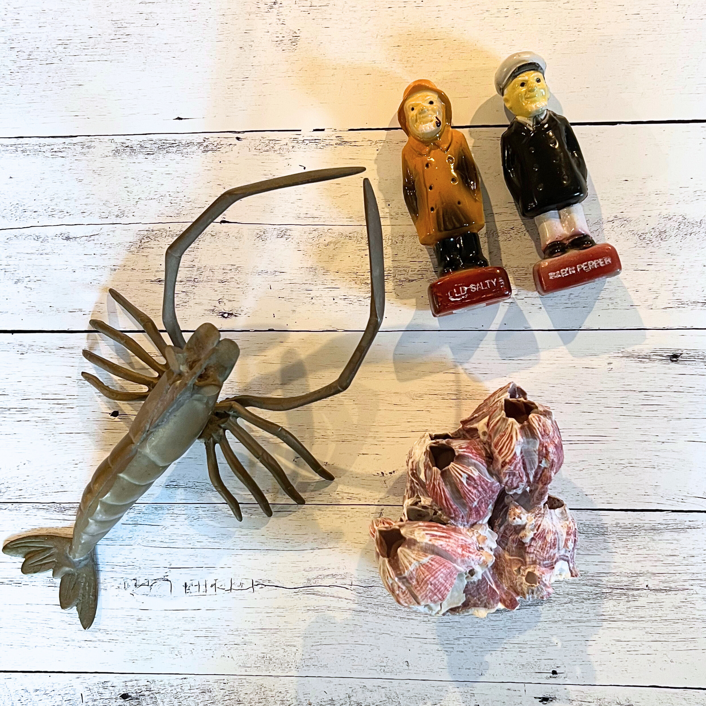 vintage cap'n pepper and old salty shaker set