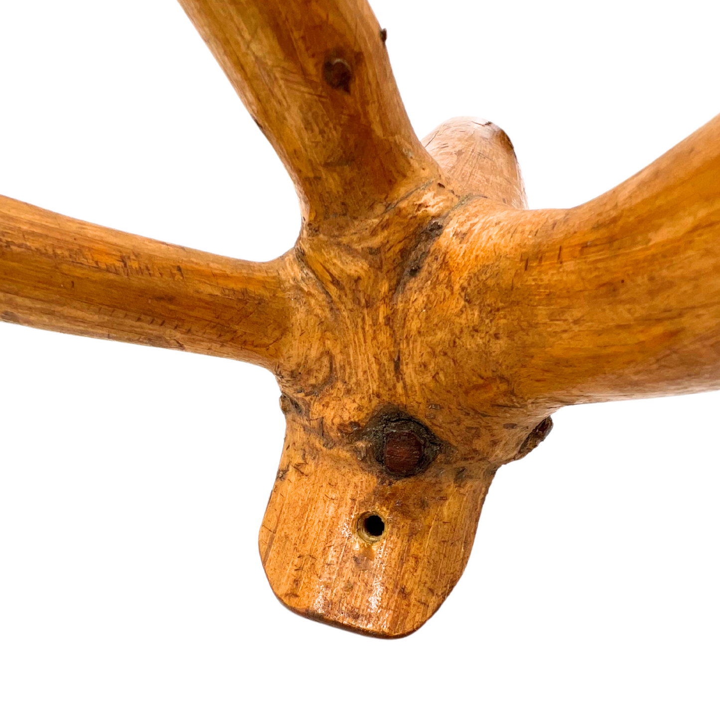vintage hand-carved branch coat rack