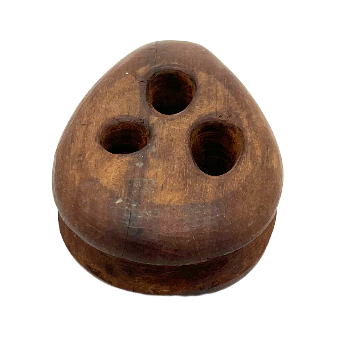 salvaged teak deadeye