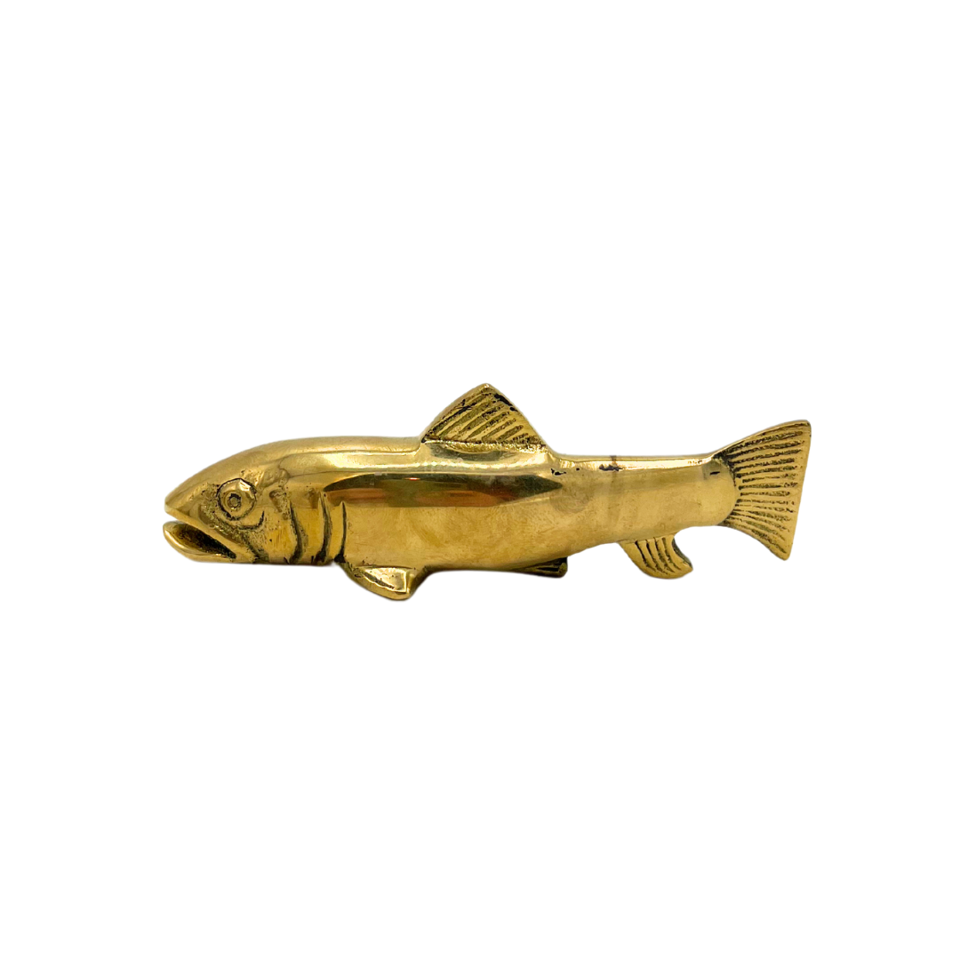 vintage brass fish