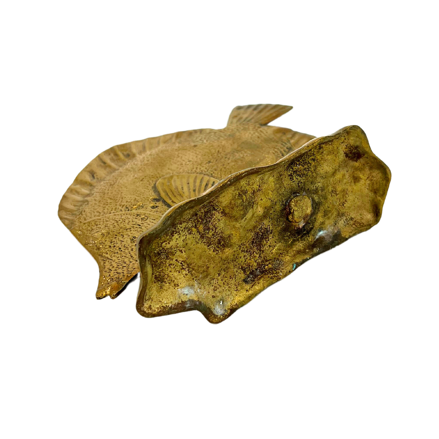 vintage brass angelfish