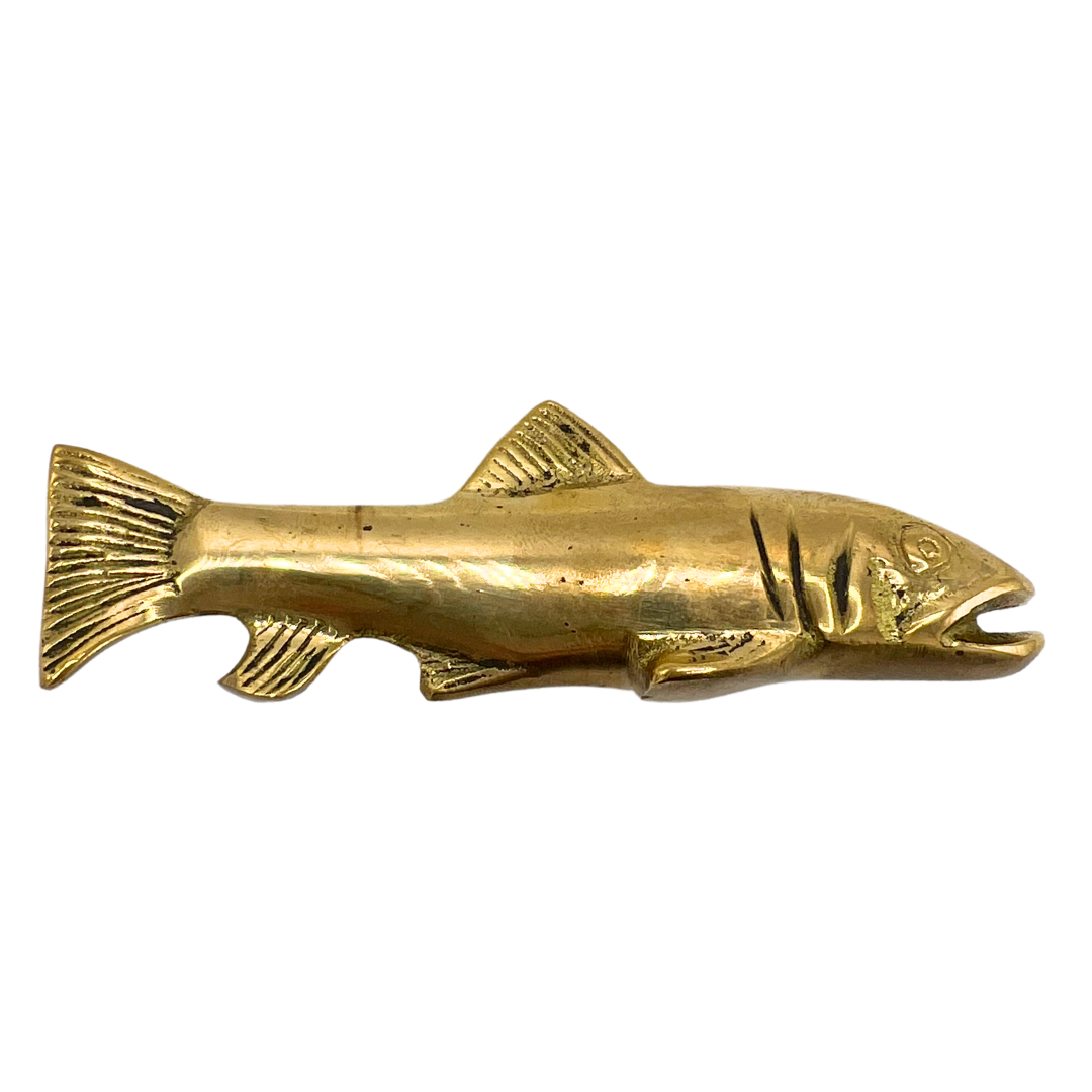 vintage brass fish