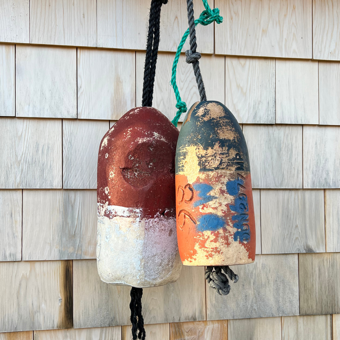 authentic salvaged lobster buoy