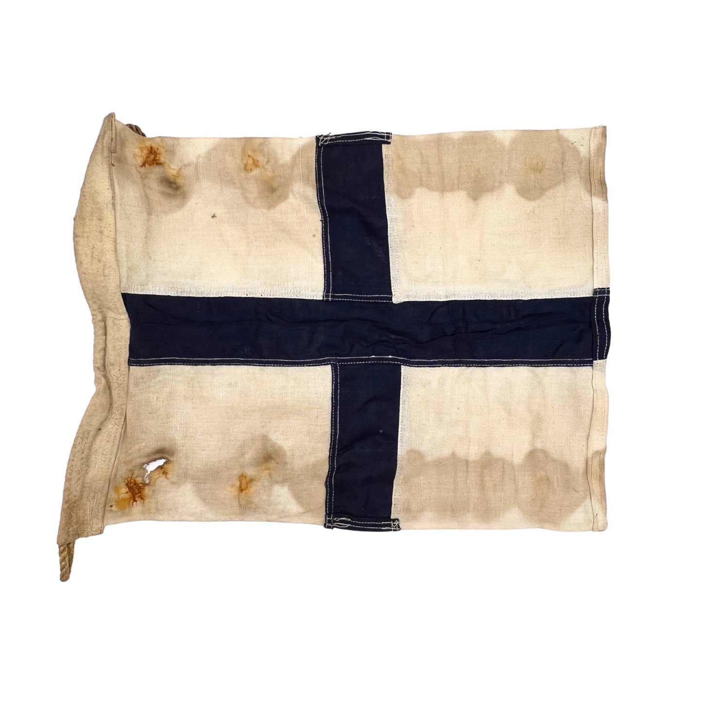 vintage cotton nautical signal flag - letter X