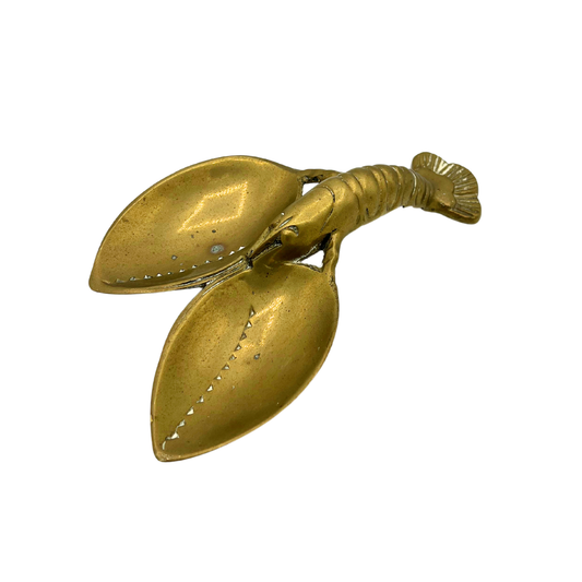 vintage brass lobster catchall