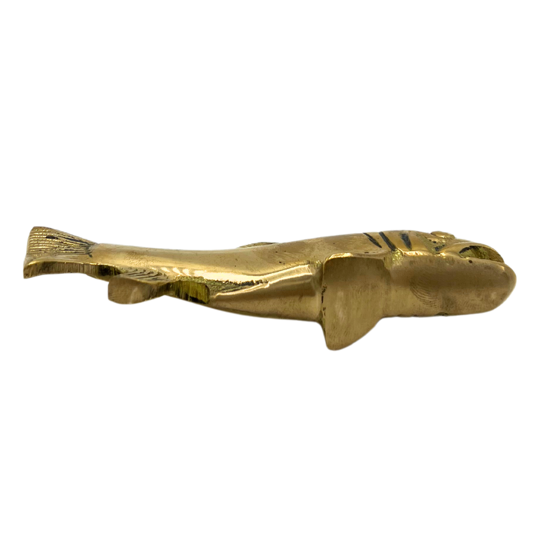 vintage brass fish