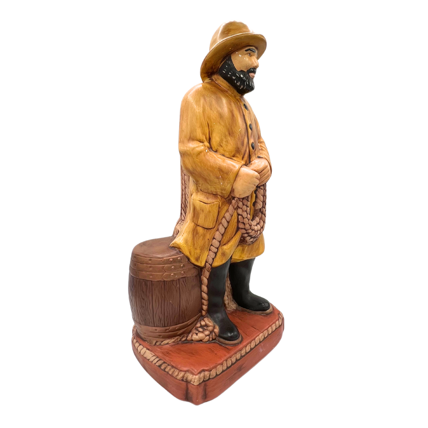 1979 ceramic fisherman statue / lamp base