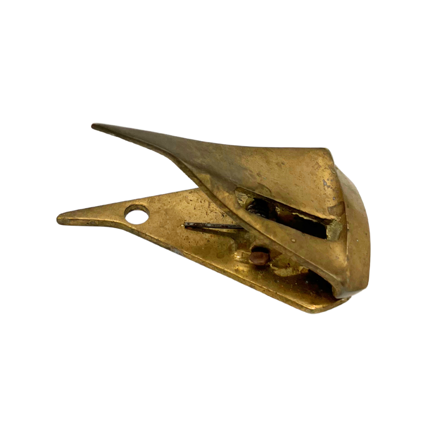 vintage brass sailboat clip