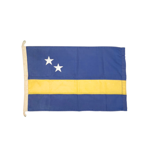 vintage cotton Curacao courtesy flag