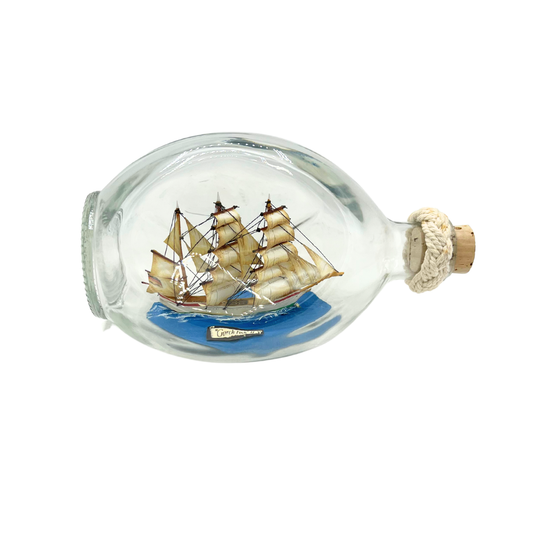 vintage Gorch Fock ship in a bottle
