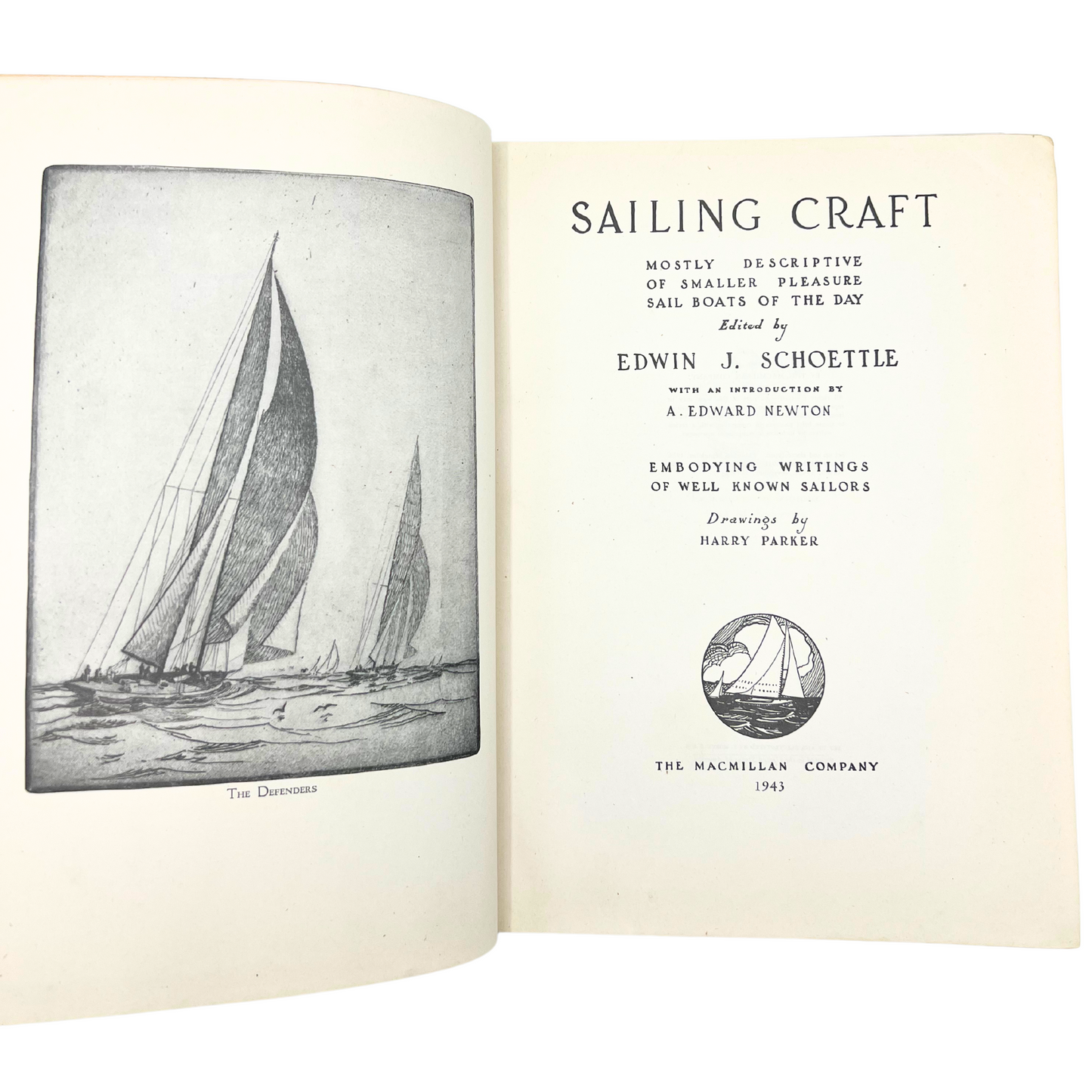 1943 hardcover book: Sailing Craft