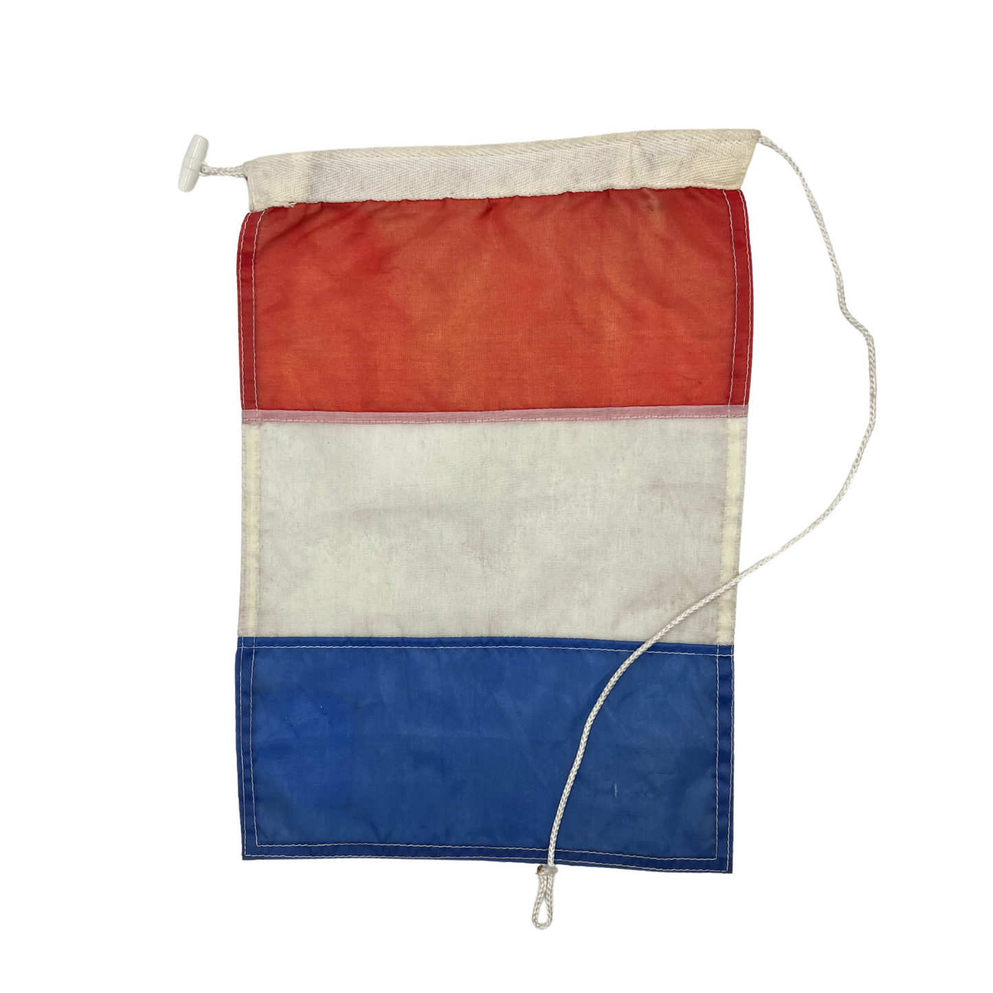 vintage nylon nautical signal flag - letter T