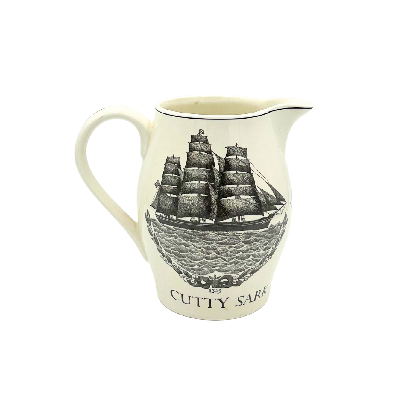 vintage Cutty Sark whiskey pitcher