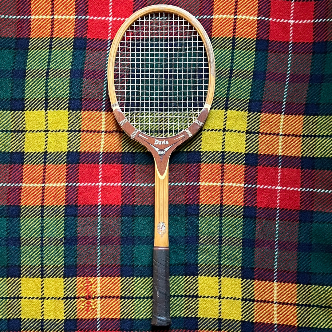 vintage Davis Hi-Point wooden tennis racquet