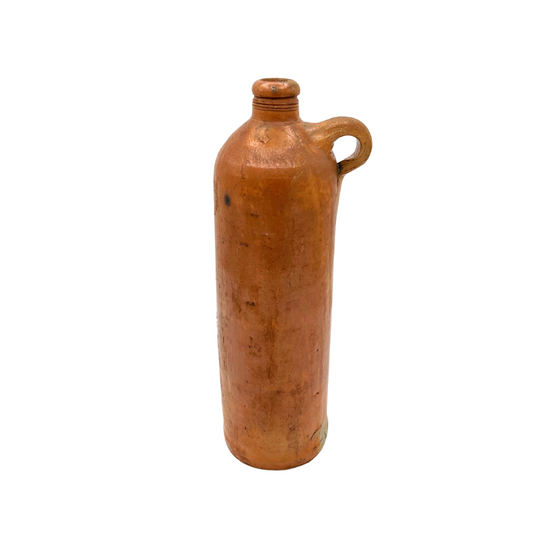 antique European stoneware bottle