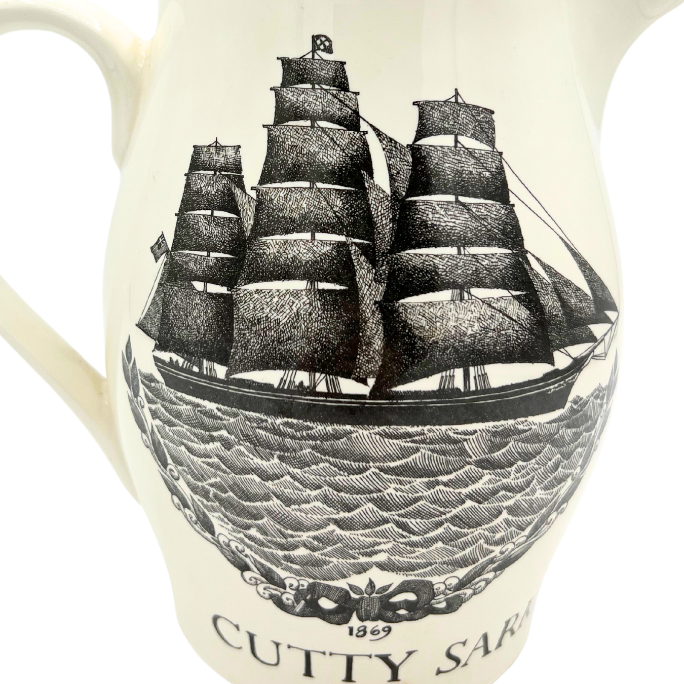 vintage Cutty Sark whiskey pitcher