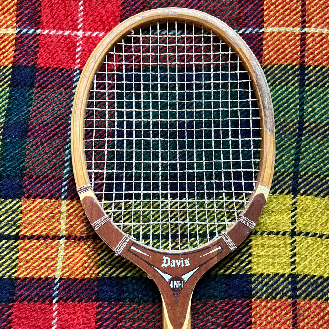 vintage Davis Hi-Point wooden tennis racquet