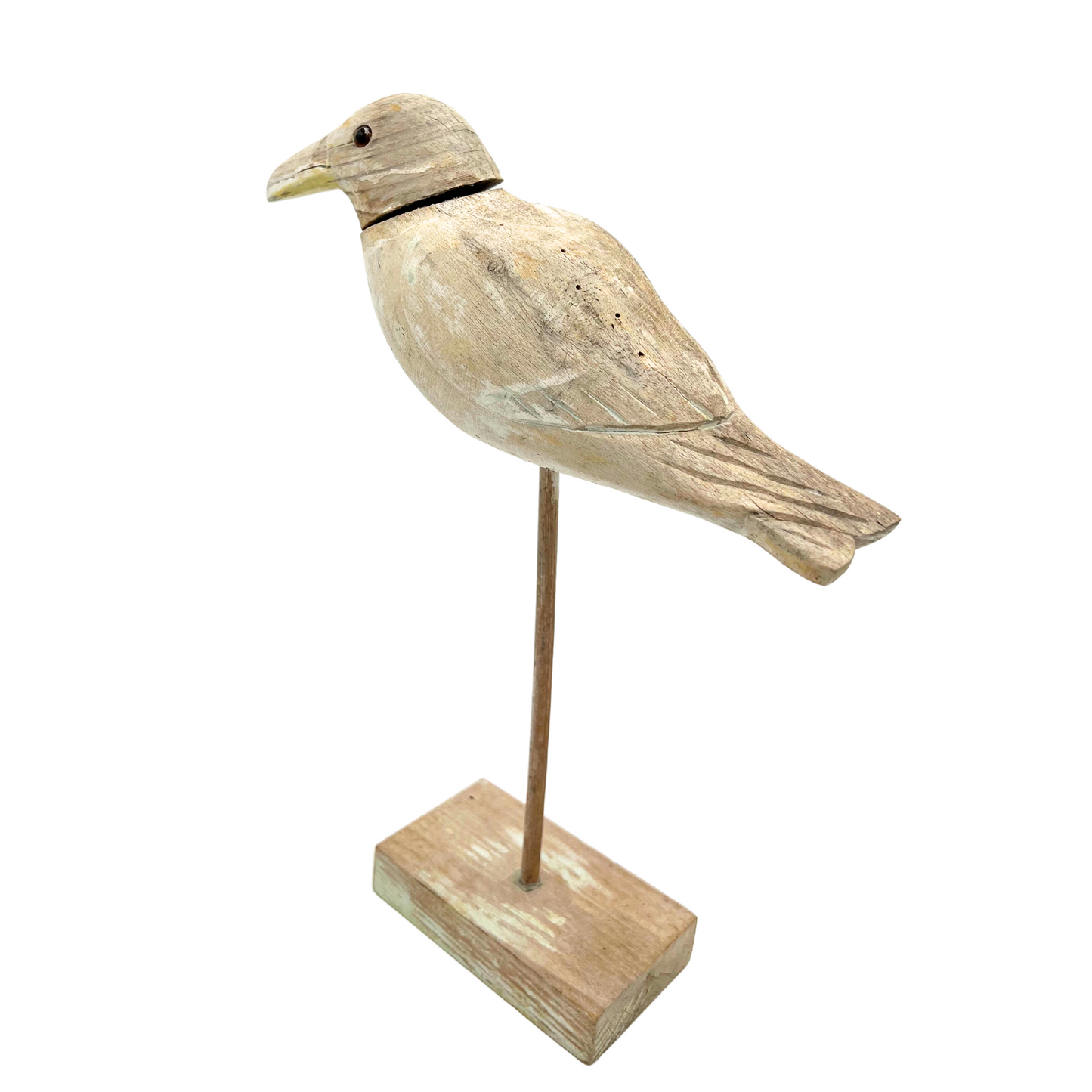 vintage folk art wooden bird