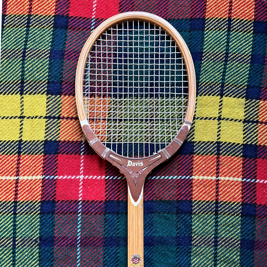 vintage Davis Hi-Point wooden tennis racquet