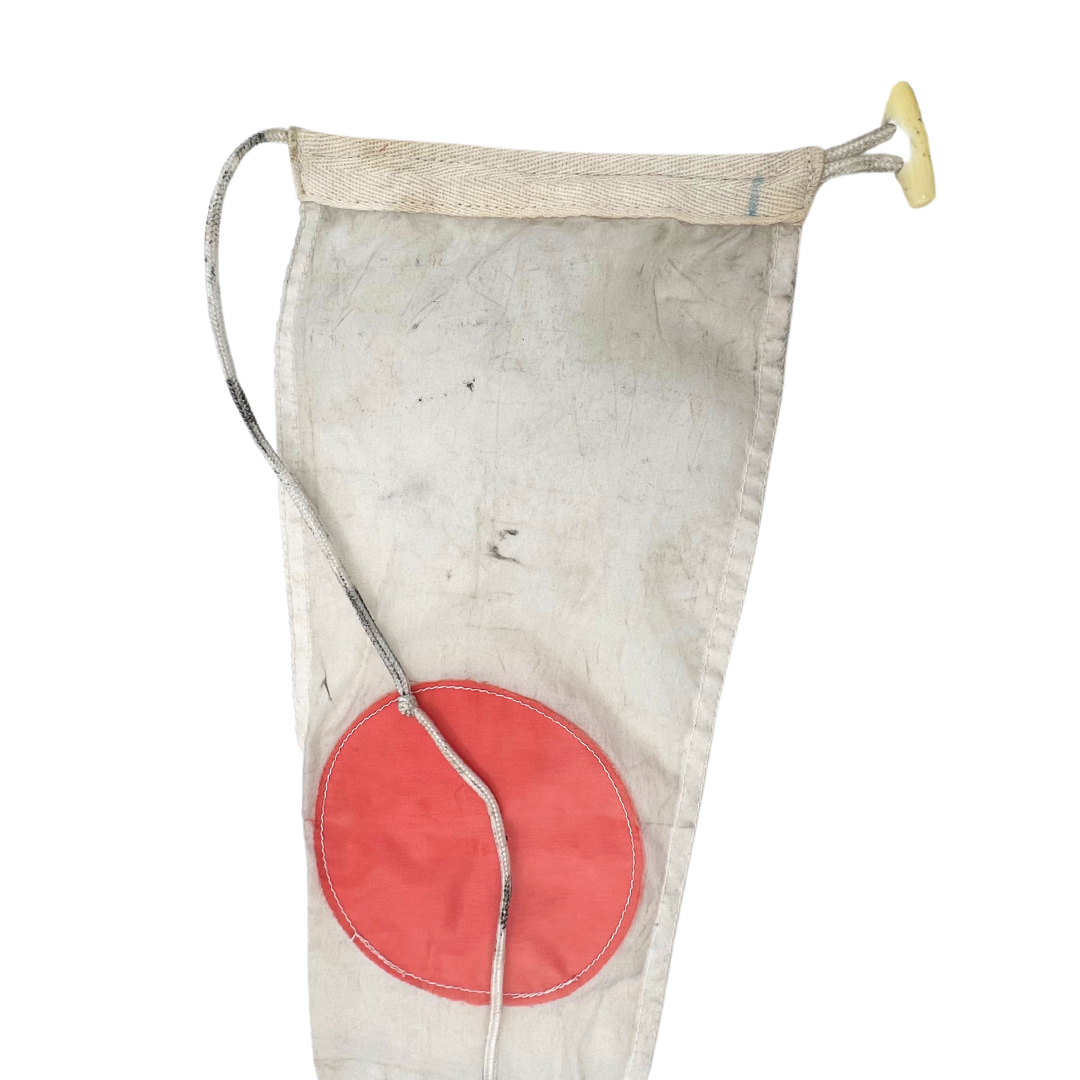 salvaged nautical signal flag - number 1