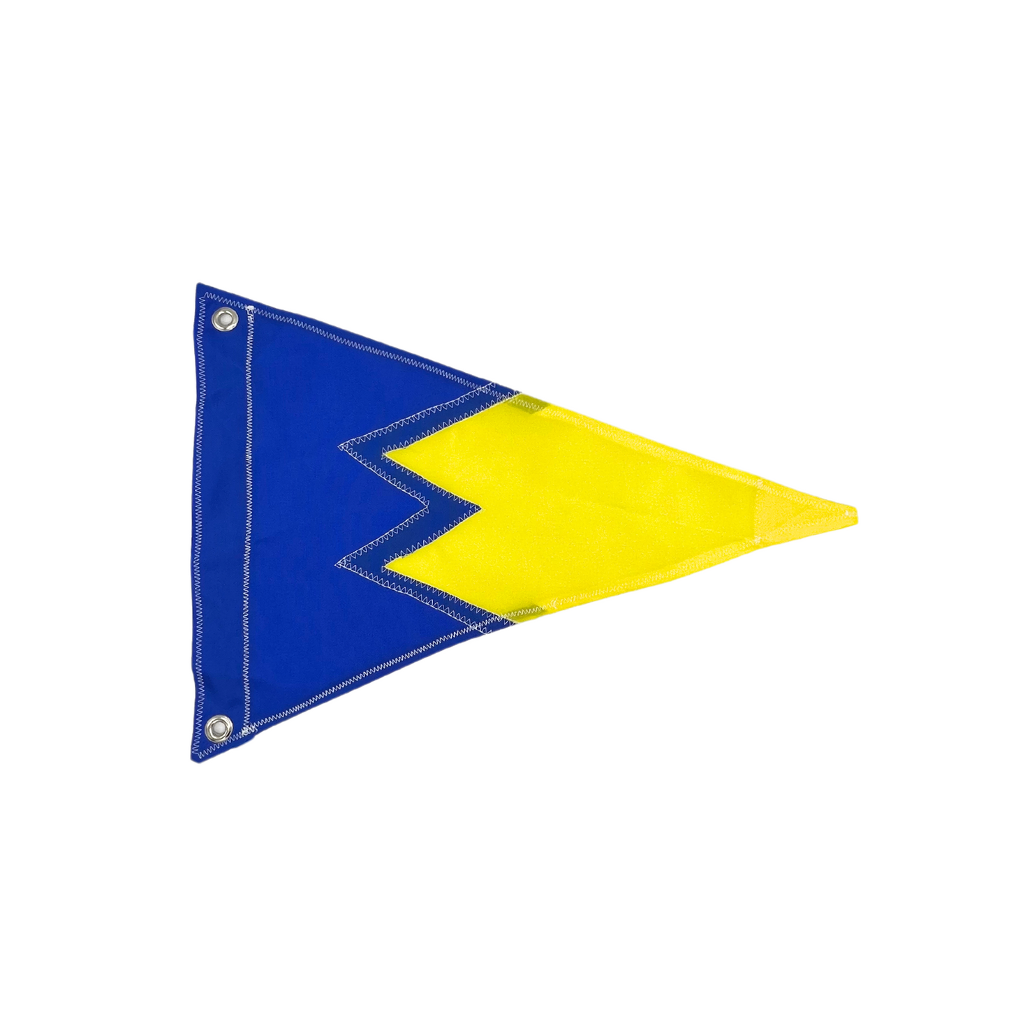 blue and yellow burgee