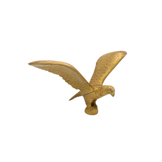 vintage gold metal eagle topper