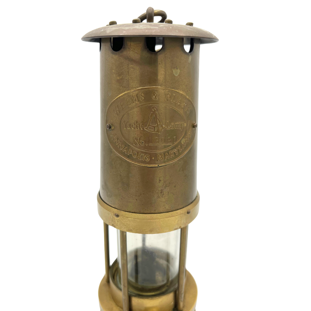 Weems & Plath vintage brass yacht lamp