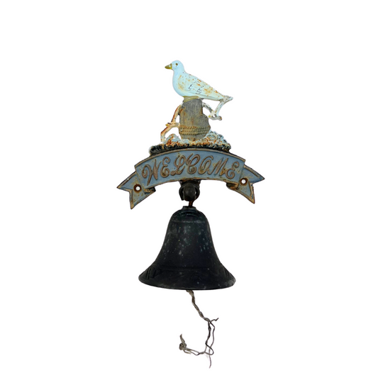 vintage cast iron seagull bell