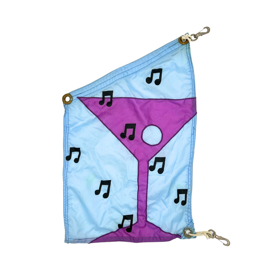 martini and music notes boat flag