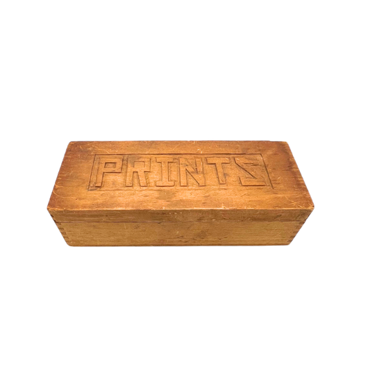 vintage carved wooden box