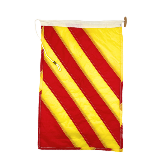 salvaged nautical signal flag - letter Y