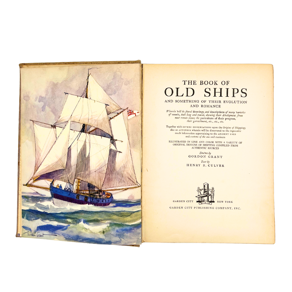 1924 book: The Book of Old Ships