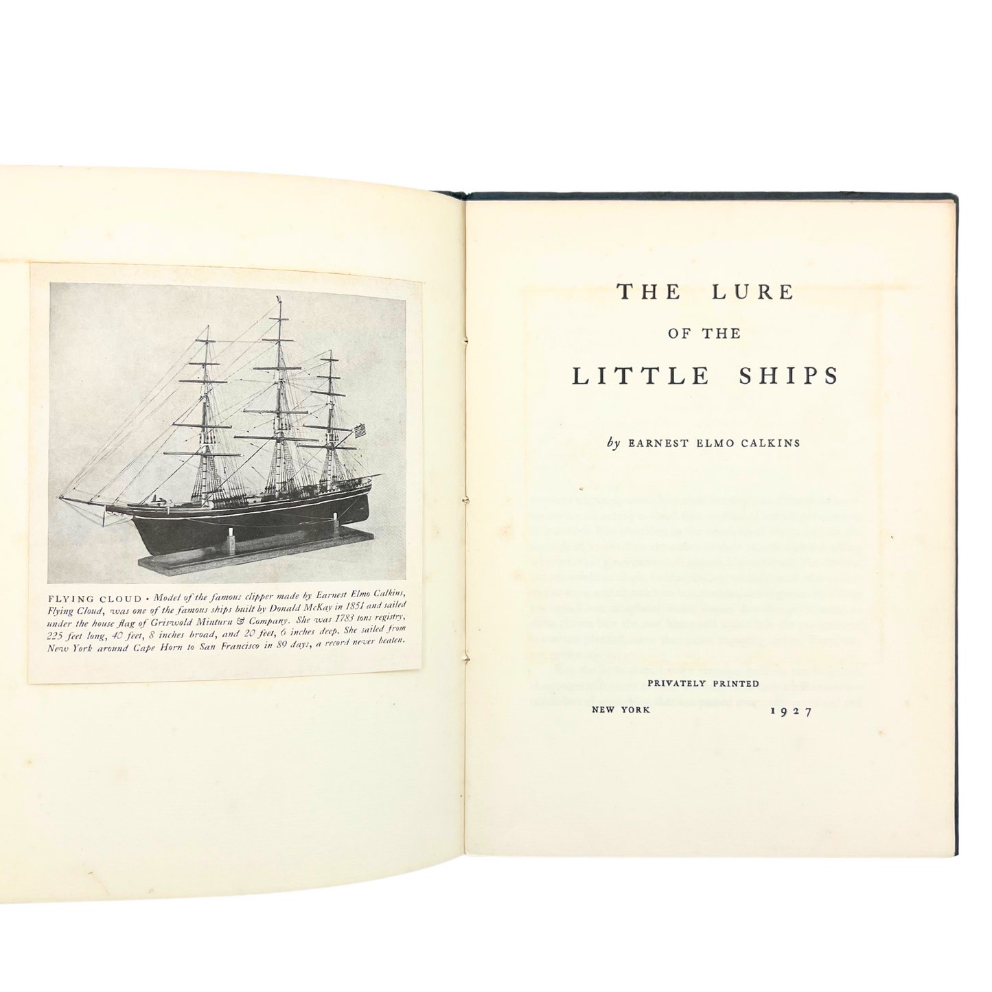 1927 book: The Lure of the Little Ships