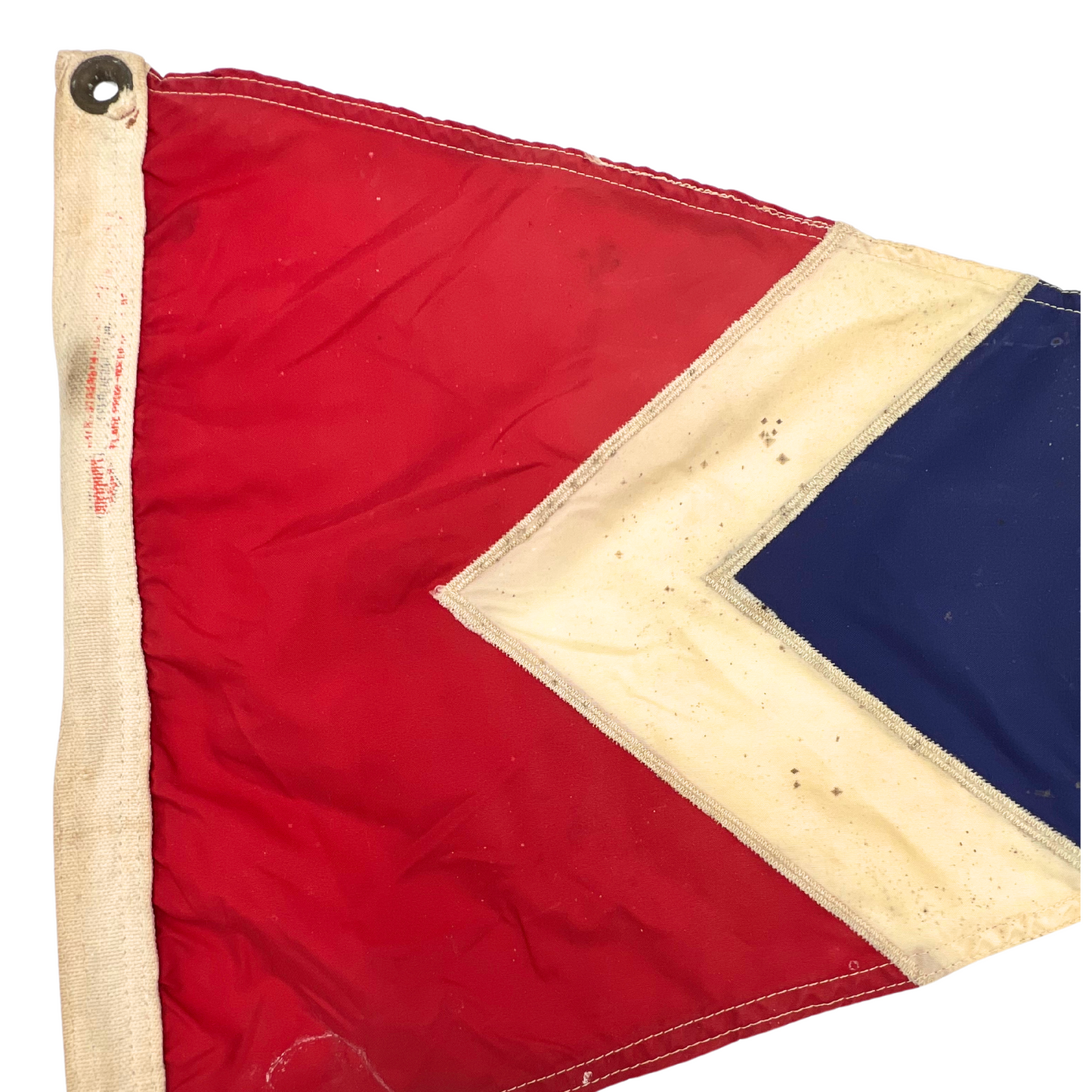vintage red, white and blue burgee