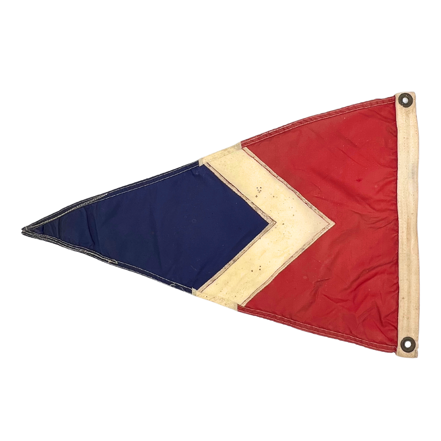 vintage red, white and blue burgee