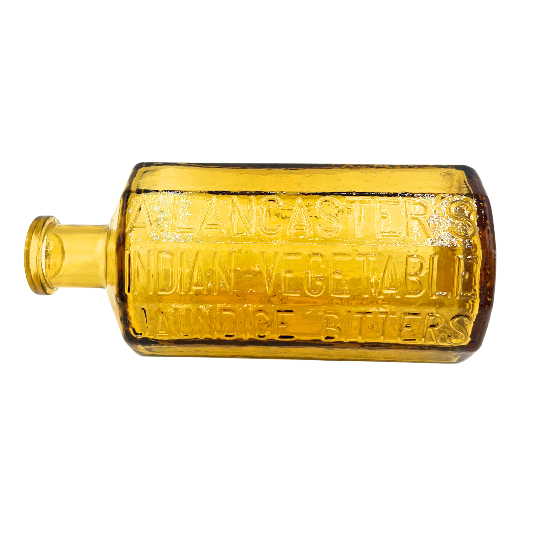 antique Indian vegetable jaundice bitters bottle