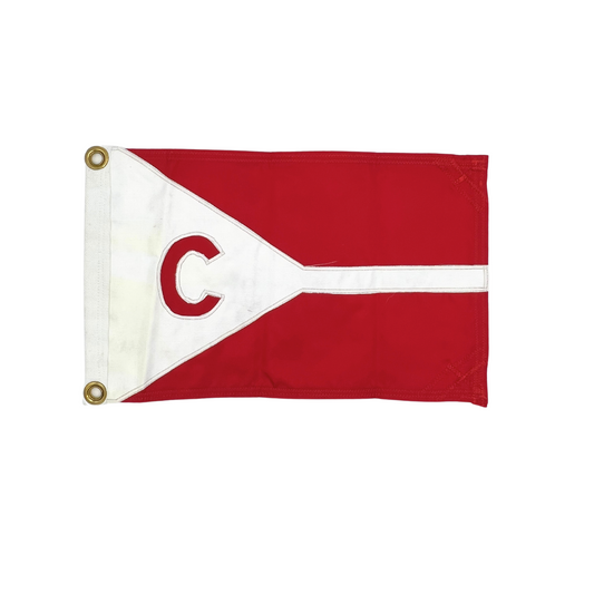 red and white "C" burgee