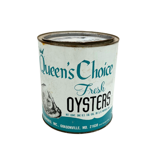 vintage Queen's Choice oyster can