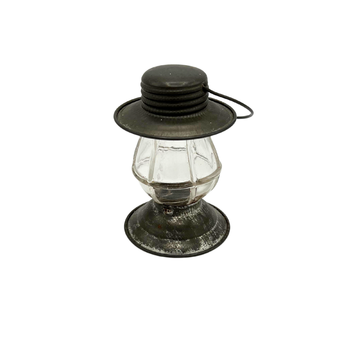 early 1900s glass lantern candy jar